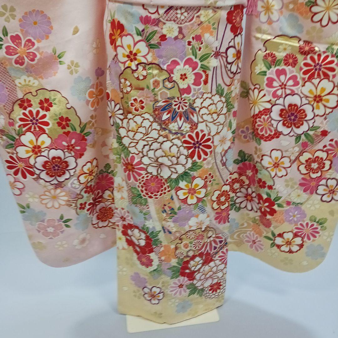薄桃×薄黄 振袖フルセット 未使用品