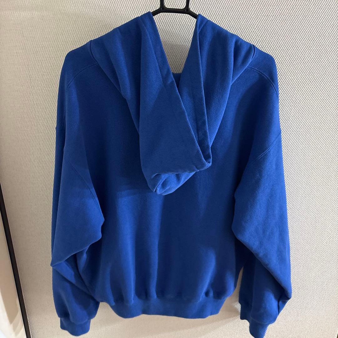 BlessU 青 ジップアップパーカー Lサイズ