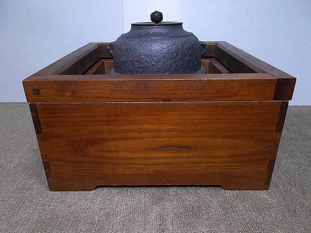 茶道具 阿弥陀堂釜 大西浄長 書札付 古美術(K-YC511) 筒形釜 大西浄久