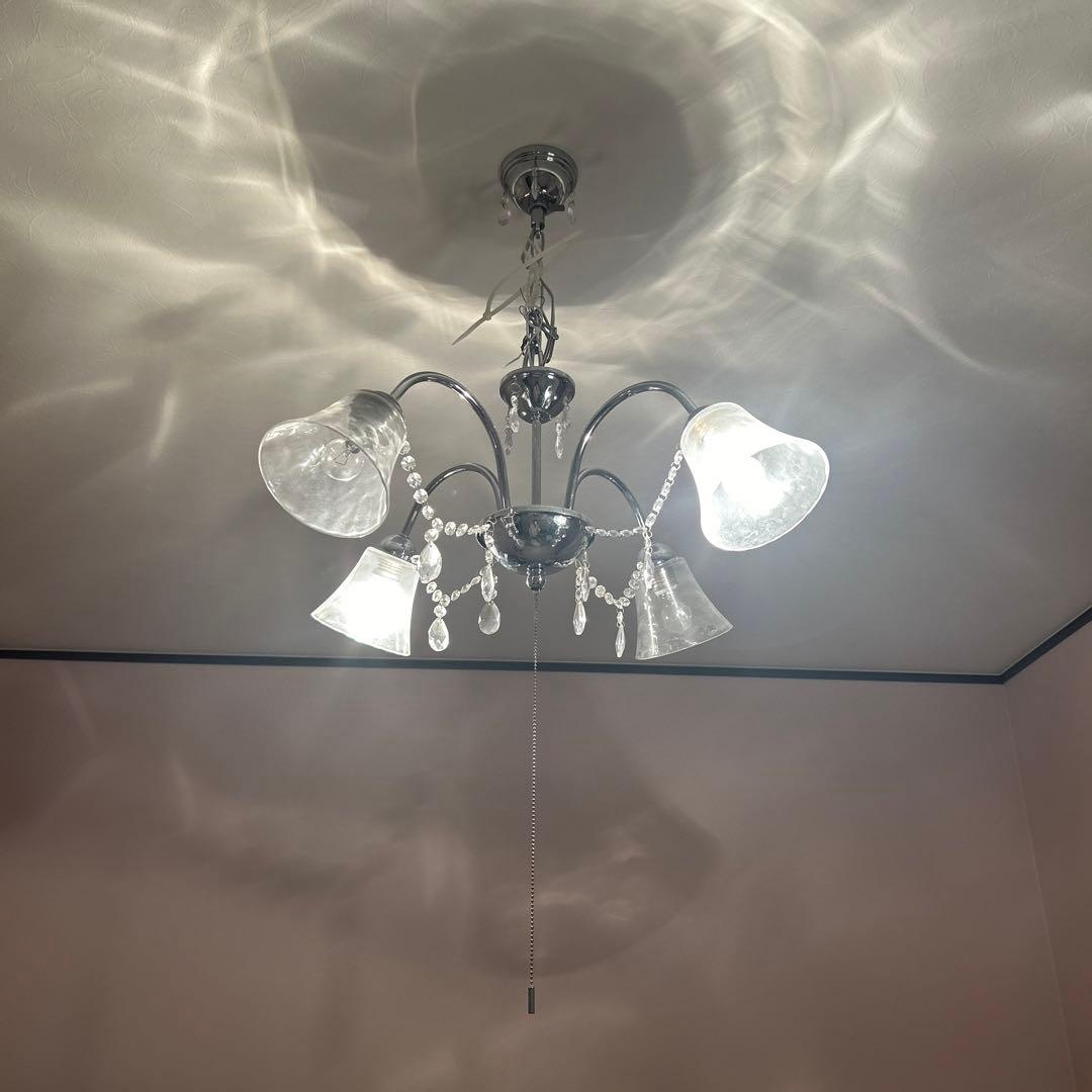 p【元値5万円/豪華希少】シャンデリア ガラス 小泉照明器具