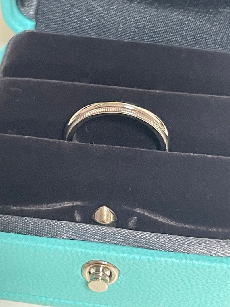 【おすすめ・希少・美品】　ティファニー　ミルグレイン　プラチナ　リング　11号