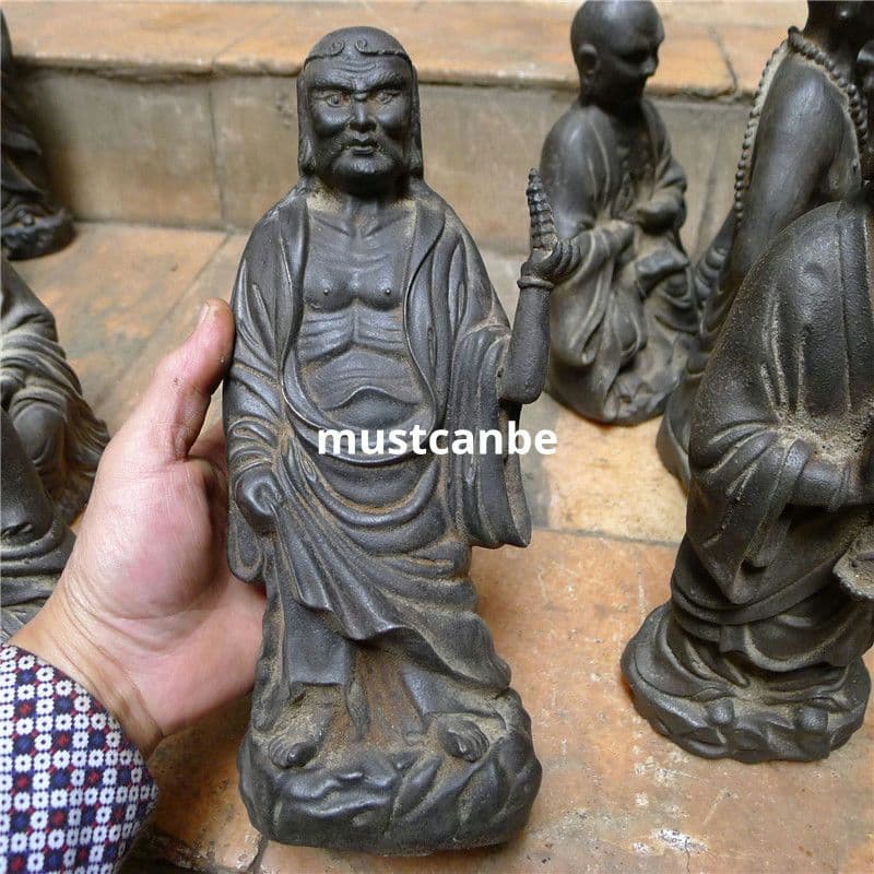 鉄製 仏像 十八羅漢像 茶室 博古架 仏堂 工芸品 置物