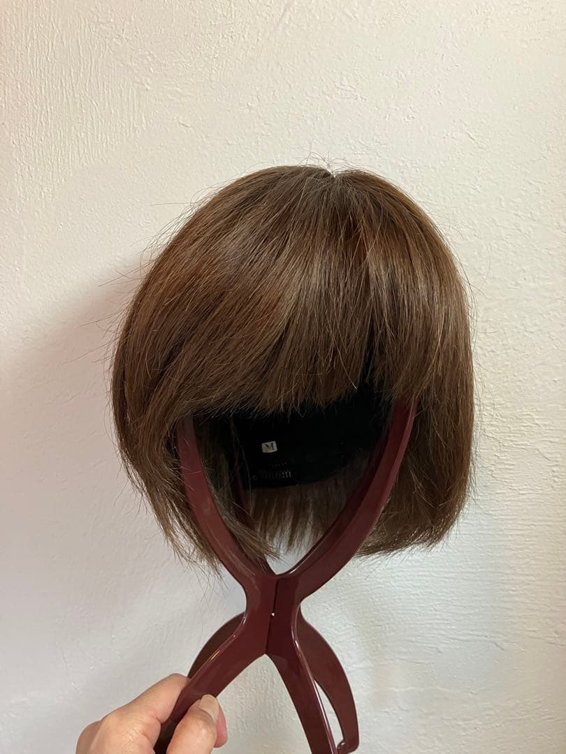 百合子ウィッグ 医療用ウィッグ 人毛100% 人工肌タイプ