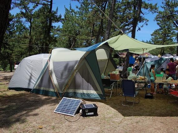 ほぼ未使用○ポータブル電源ちくでんSUN・KIT○ ソーラーパネルセット 防災