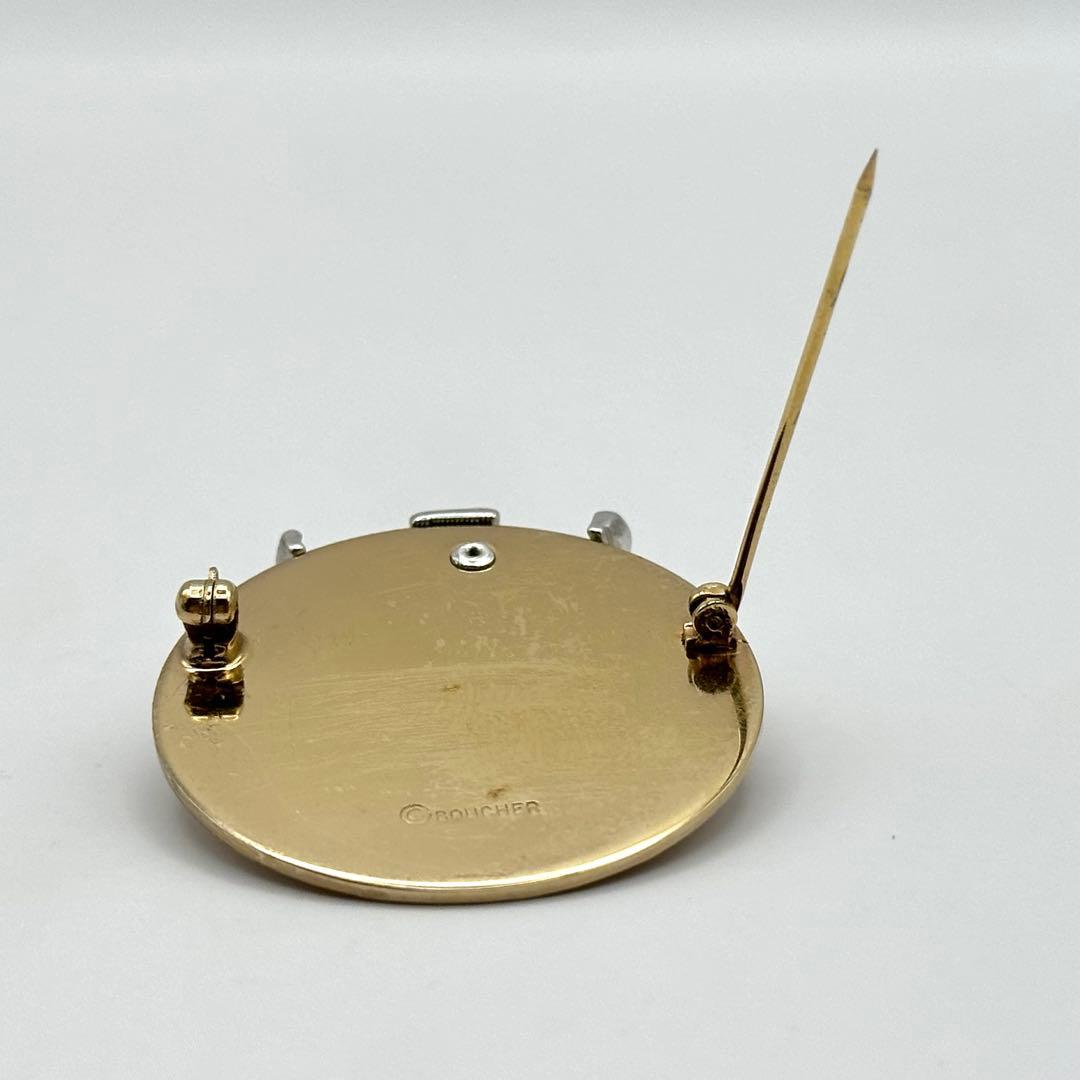 希少】BOUCHER ブーシェ ブローチ フェイクパール ゴールド 希少