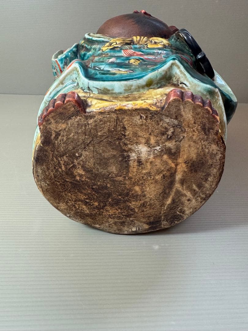 2704 九谷焼 龍文 布袋 縁起物 置物 時代物 - メルカリ