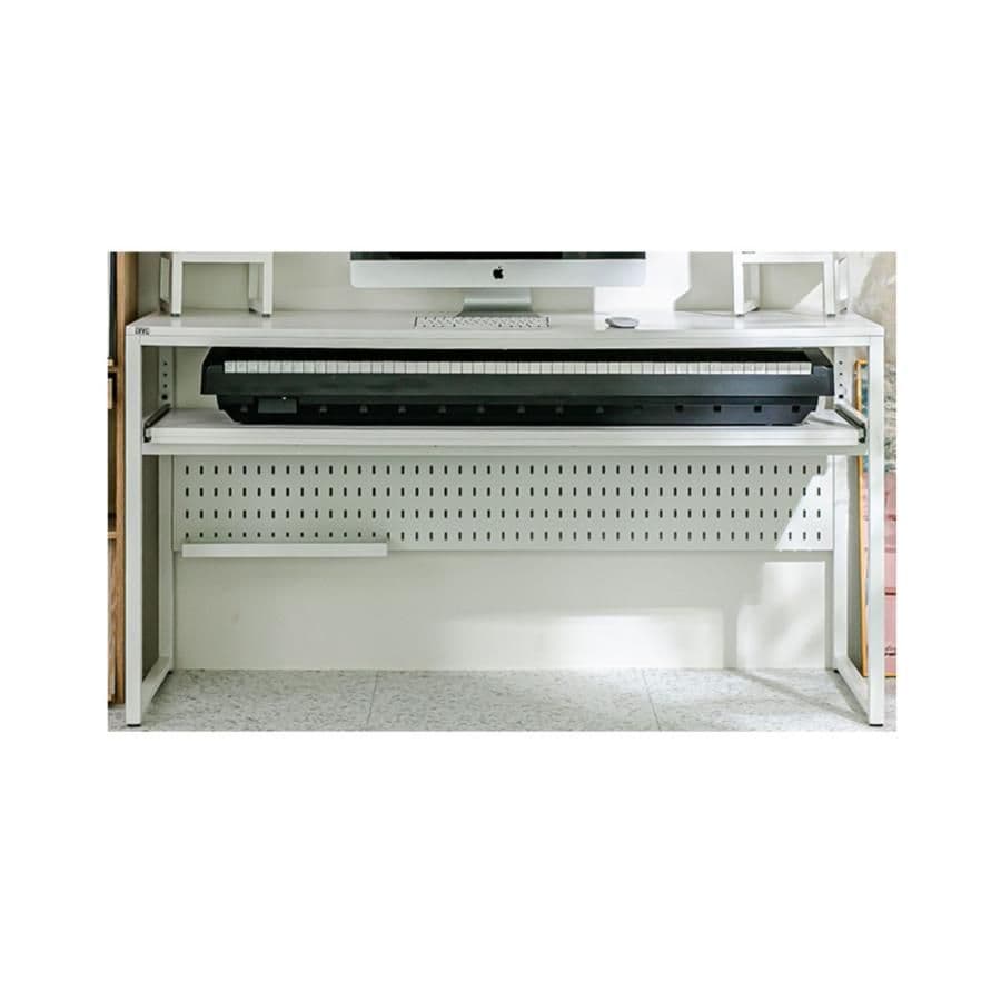 LYYL]DTMデスク 1560 88鍵盤 スタジオデスク ホワイト - メルカリ