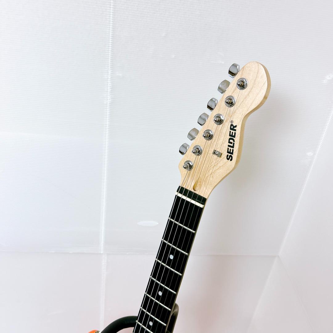 美品 SELDER 初心者向けエレキギター ストラトキャスター オレンジ