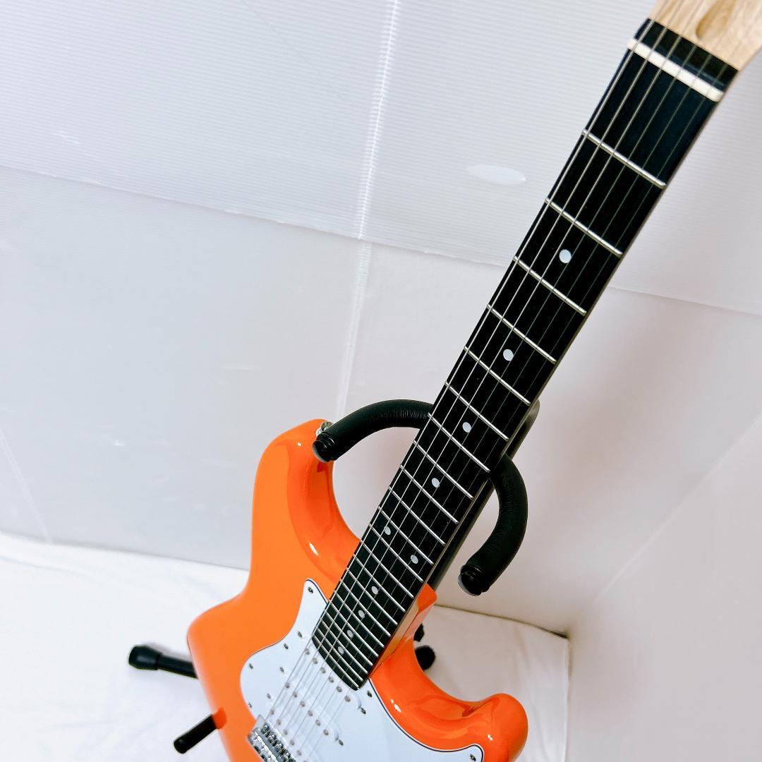 美品 SELDER 初心者向けエレキギター ストラトキャスター オレンジ