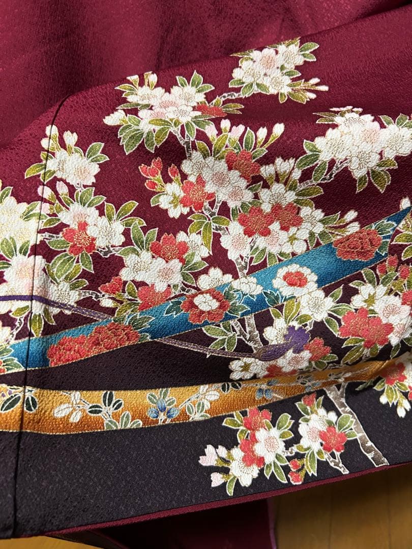 梅乃【140】正絹 振袖 フルセット 古典 ピンク 8点セット