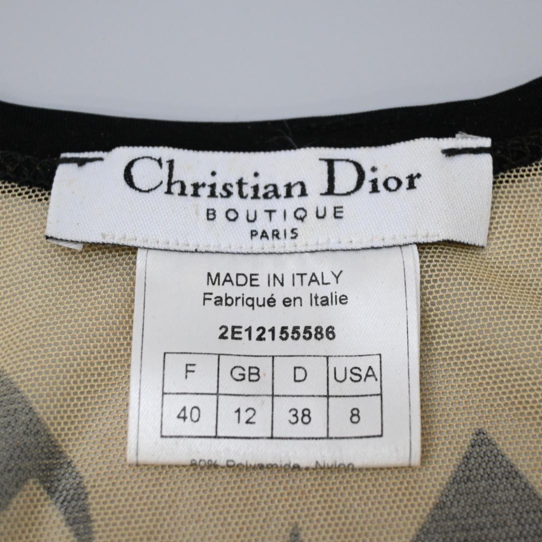 47956★クリスチャンディオール タンクトップ メッシュ