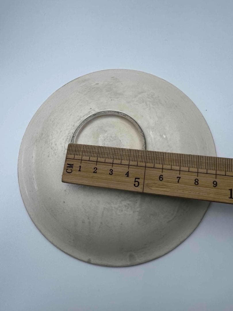 宋時代 定窯 白磁刻花皿 小盤 茶道具 繊細 唐物 古物(E-