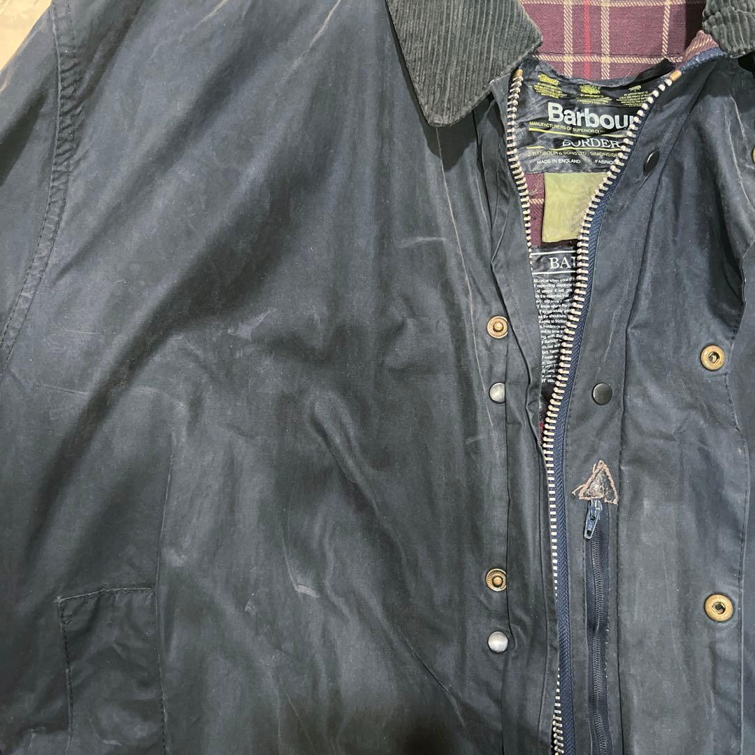 Barbour Border ネイビー 80〜90年代？ビンテージ