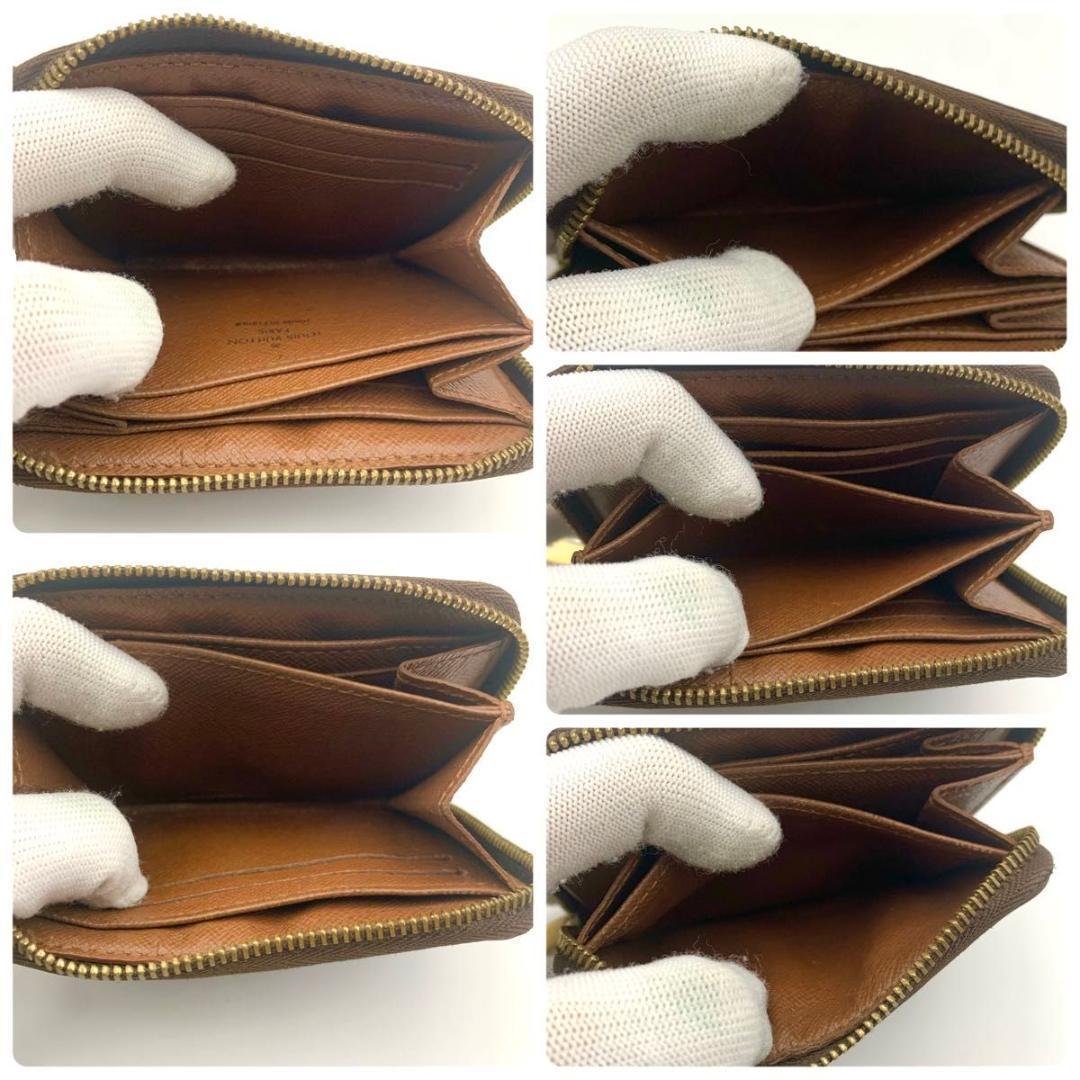 鑑定済み ルイヴィトン ジッピーパース 財布 ケース コンパクト 茶