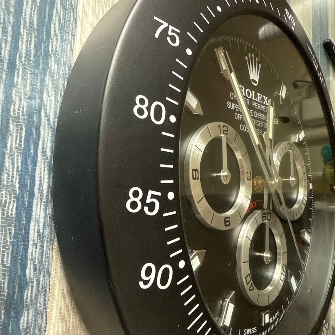 ロレックス壁掛け 黒デイトナ　希少品