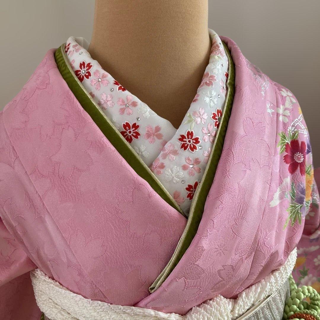 豪華振袖フルセット 花柄 ピンク 銀彩 成人式 - メルカリ