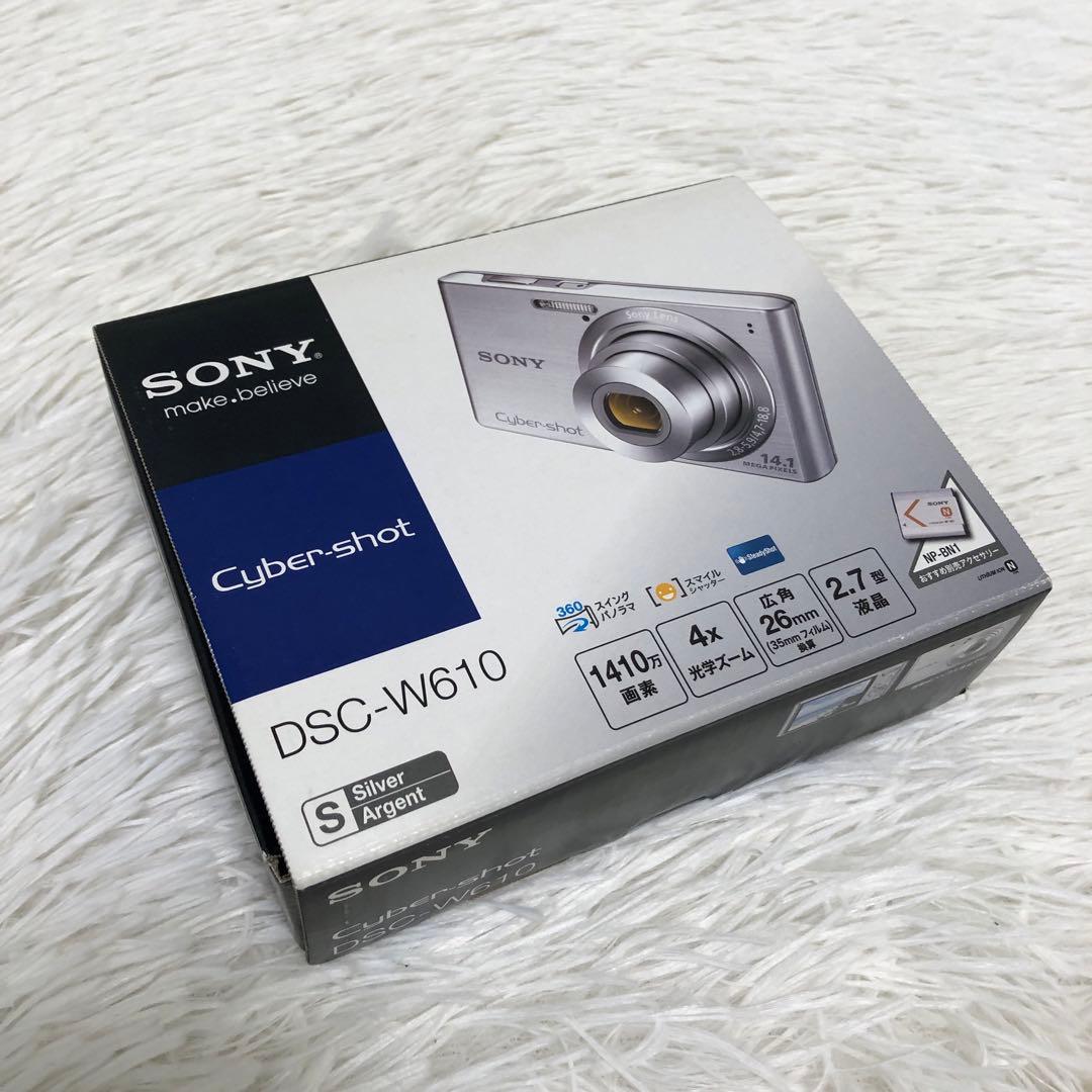 SONY Cyber-shot DSC-W610 コンデジ デジカメ シルバー