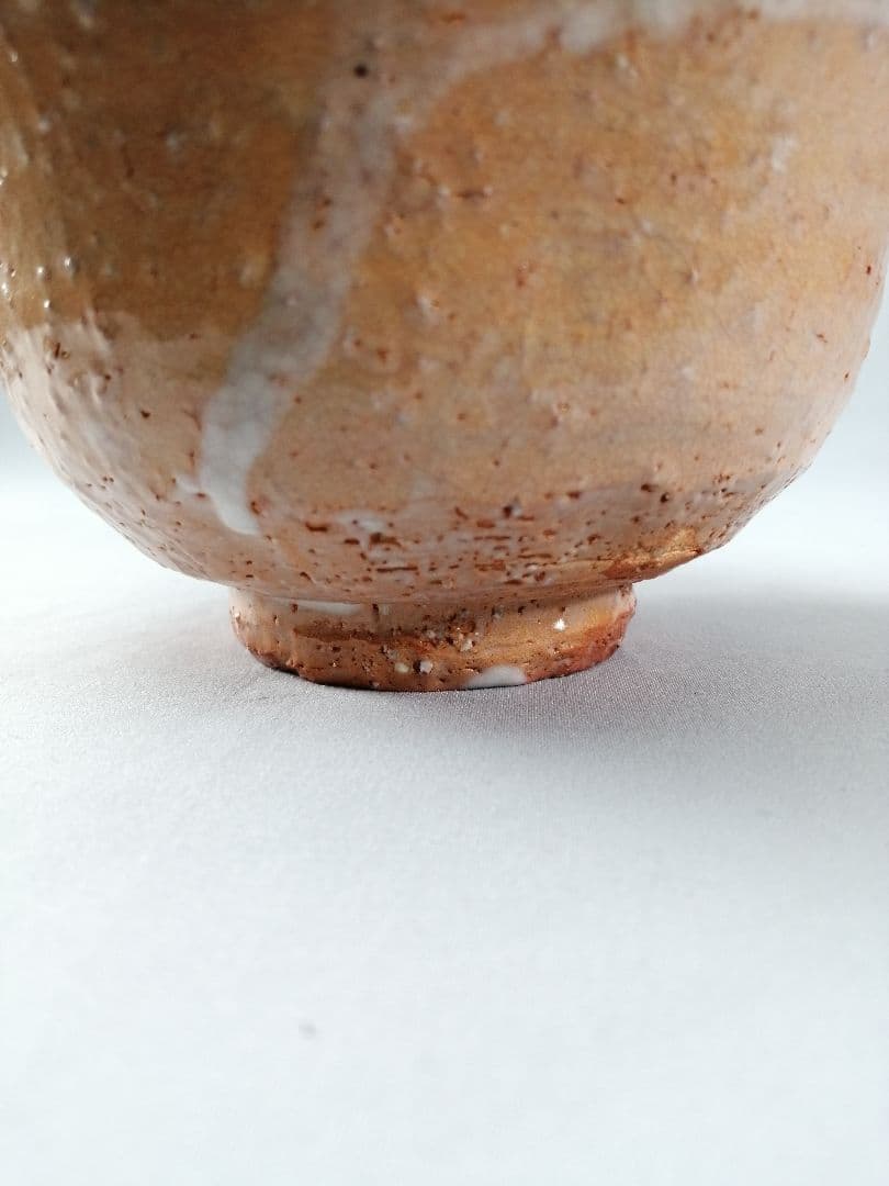 茶事具】熊川形萩焼茶碗 茶碗A695