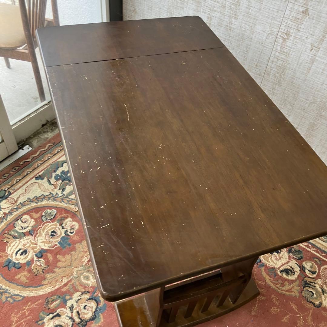 北欧レトロ オープンシェルフバタフライテーブル ダイニングテーブル