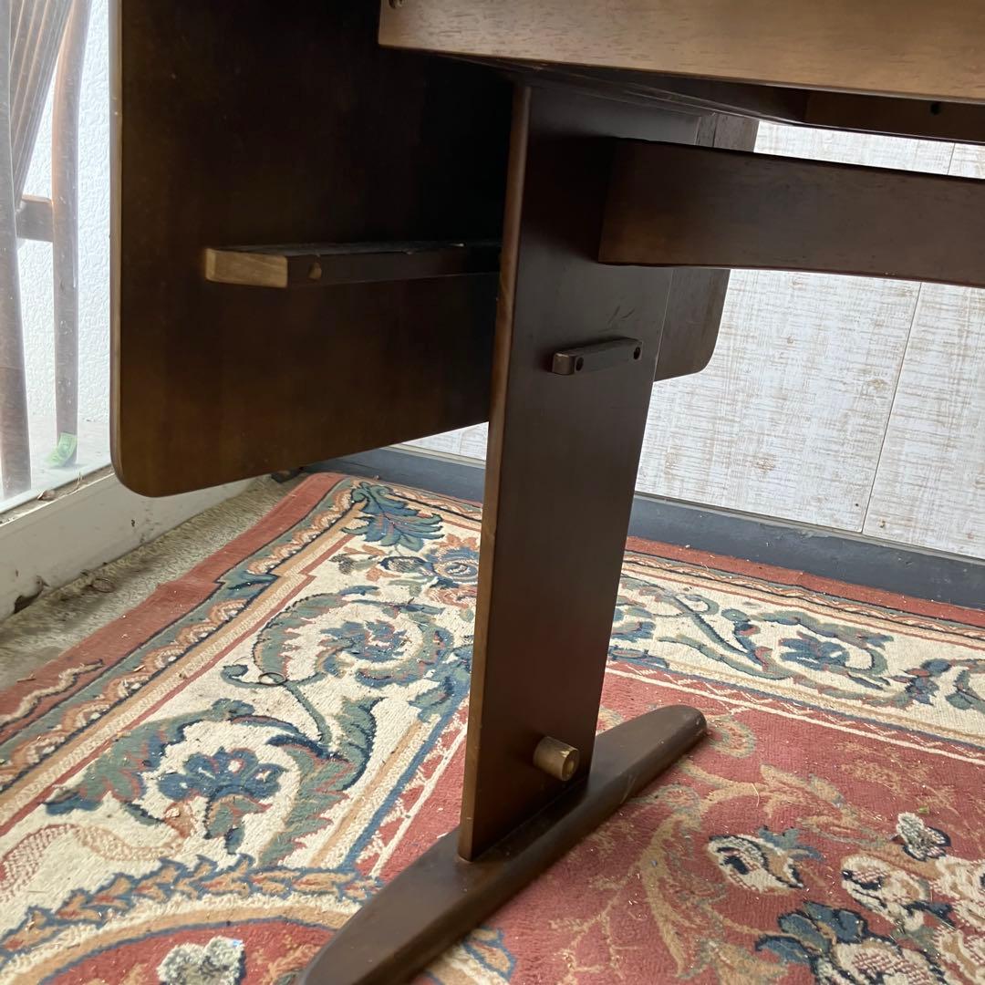 北欧レトロ オープンシェルフバタフライテーブル ダイニングテーブル