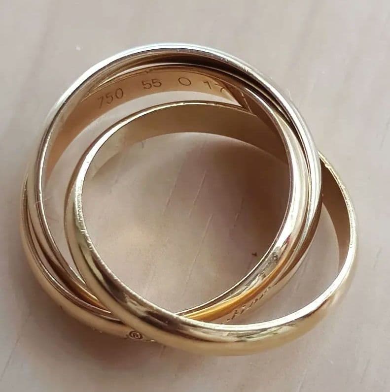 Cartier カルティエ　トリニティリング　55 15号