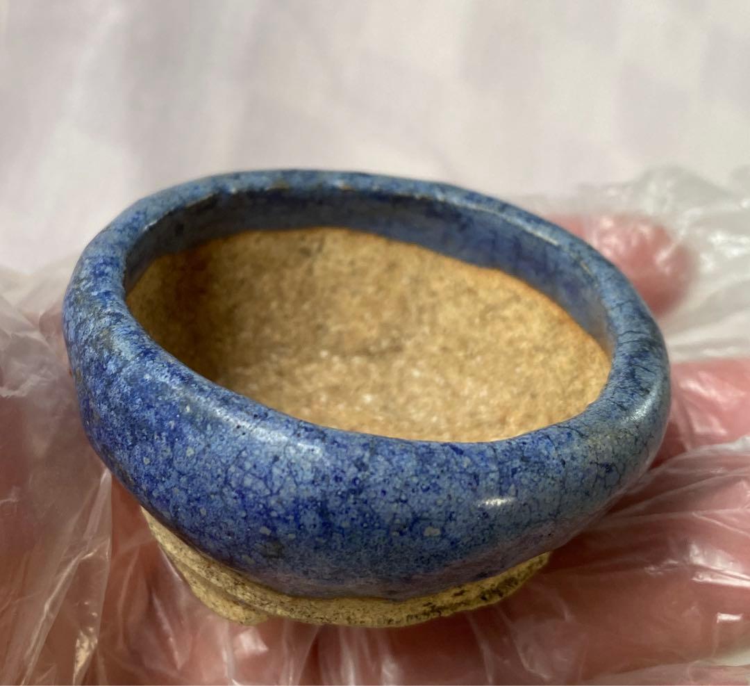 東福寺　小品　盆栽鉢　(1)と(2)の2個セット　　(A3・A4) 豆鉢