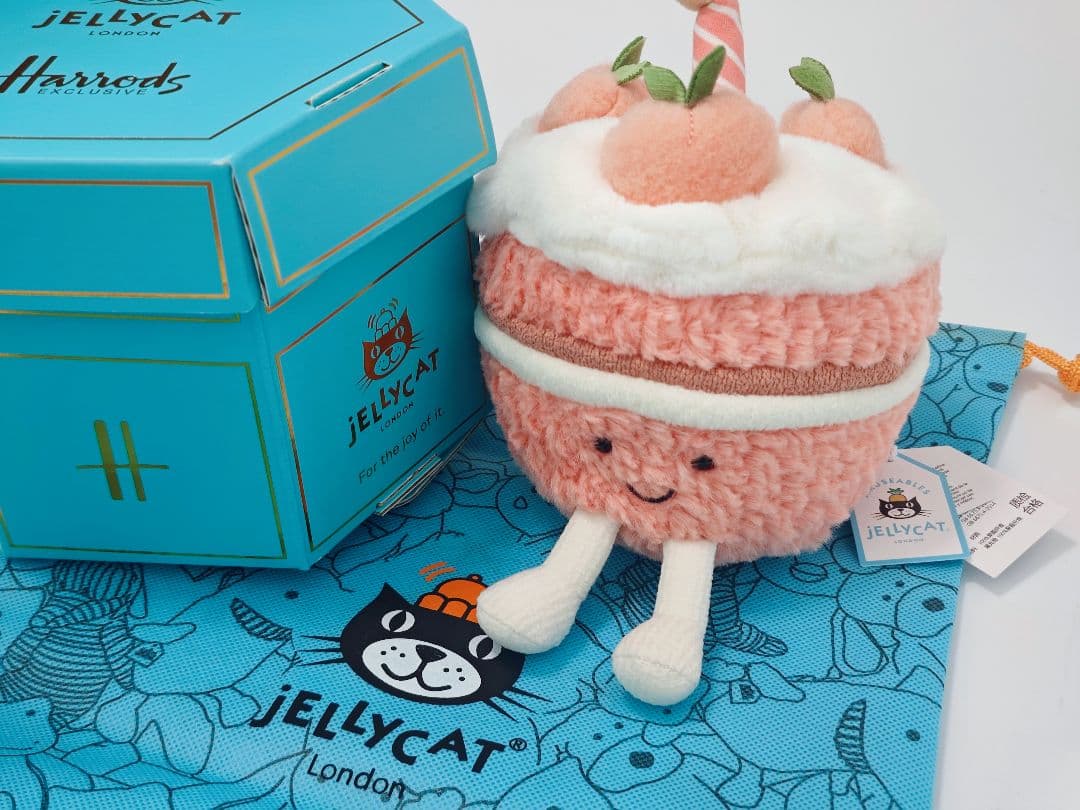  Melbie Peach Cake上海限定ケーキぬいぐるみ新品