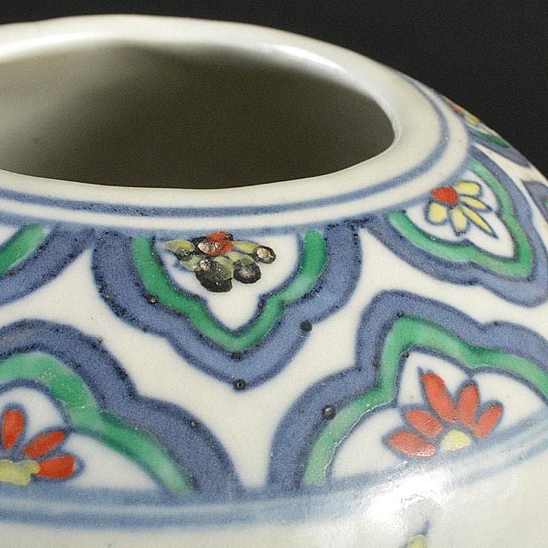 中国 大清乾隆年製 豆彩 花弁文 双耳瓶 V R7038 - glorybeautysalon.com