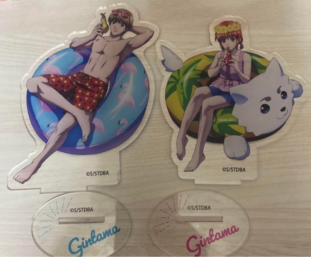 銀魂 ナイトプール アクスタ 沖田総悟 神楽 アクリルスタンド マルイ