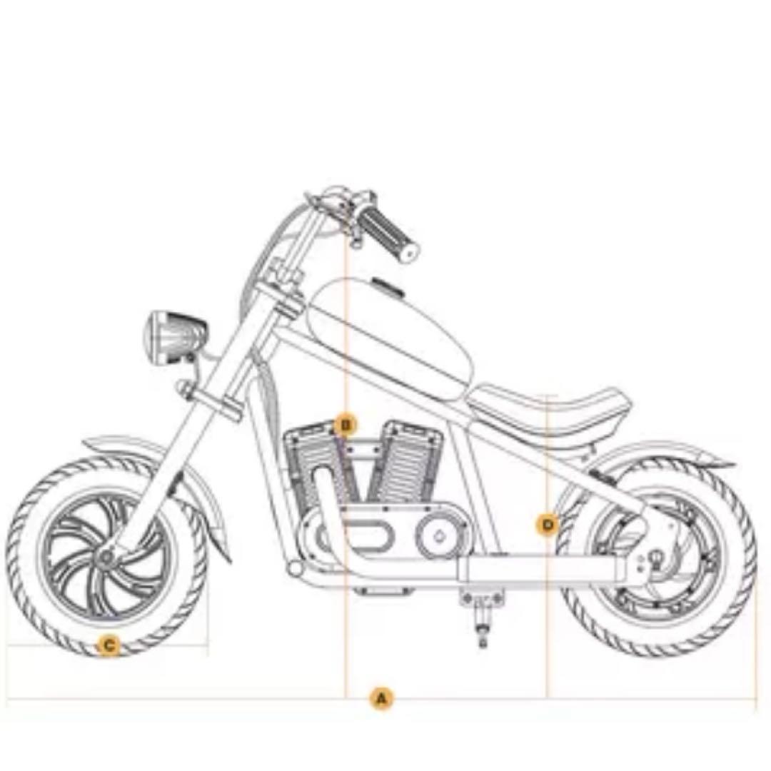 ハイパーゴーゴー 子ども用電動乗用 バイク　コストコ　オレンジ色