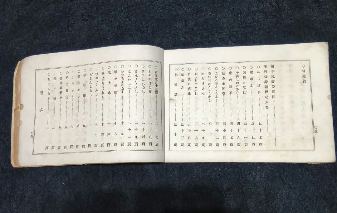 【歴史的資料】明治26年 楽譜『流行端歌俗曲集』風琴独習之友 池田武二郎