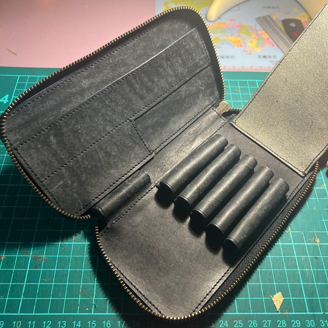 プエブロ ラウンドジップ ペンケース（検索用 バハギア 野原工芸 工房