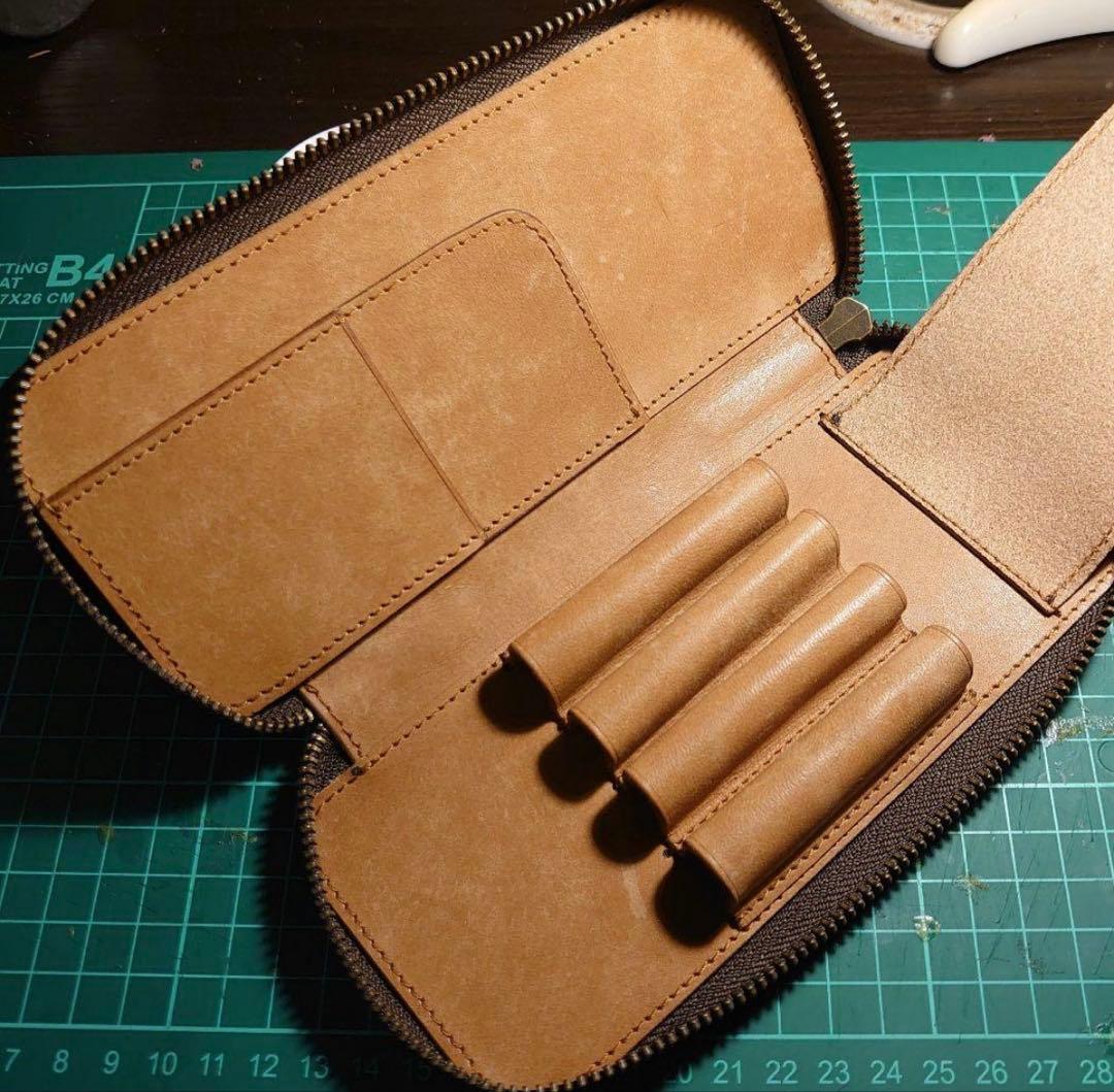 プエブロ ラウンドジップ ペンケース（検索用 バハギア 野原工芸 工房