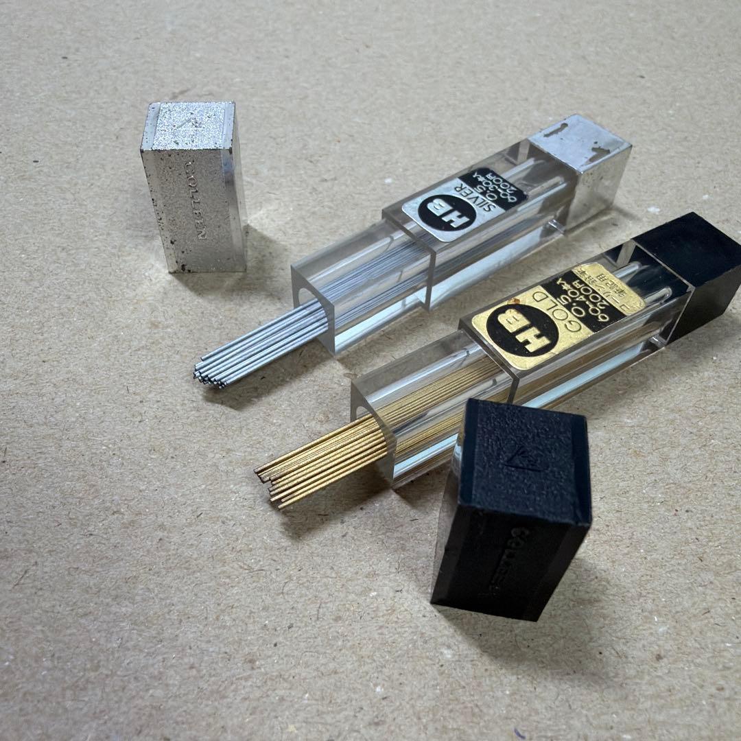 新品 廃盤 COLLEN コーリン ゴールド芯 シルバー芯 2点セット シャー芯