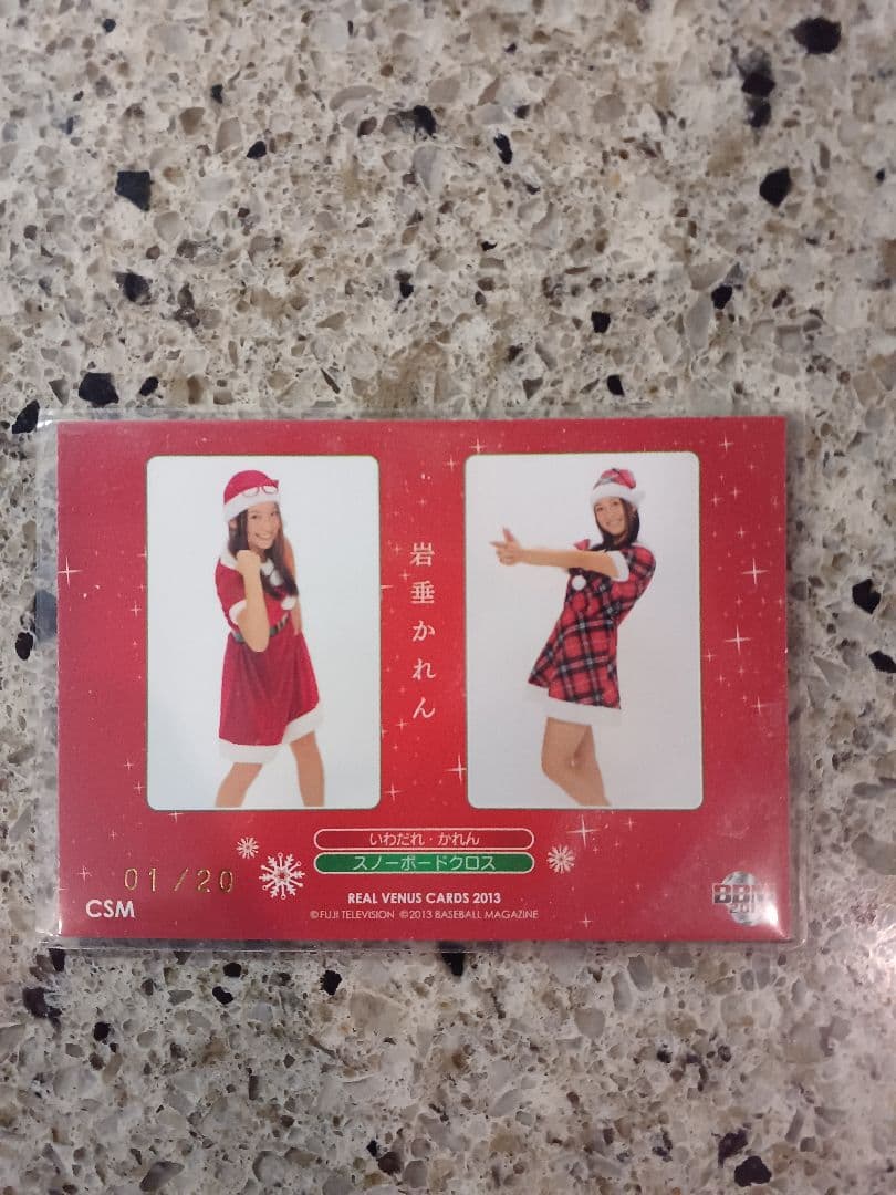 BBM 2013 REALVENUS 岩垂かれん　コスチュームカード　01/20