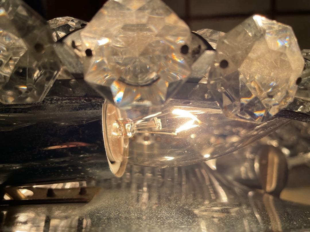 昭和レトロ＊ライト＊ヴィンテージ＊クリスタルシーリングライト