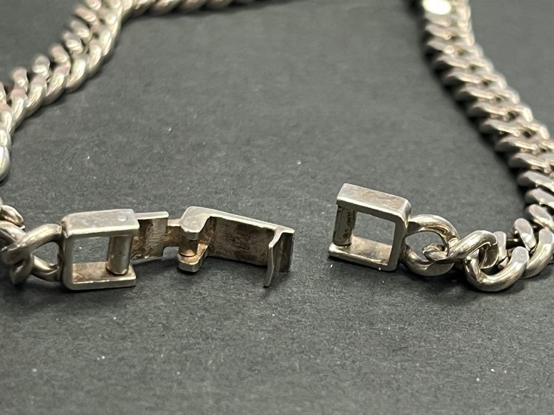 シルバー 925 喜平ブレスレット チェーンブレスレット ロック式