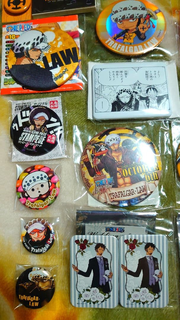ワンピース　トラファルガー・ロー 缶バッジ まとめ売り
