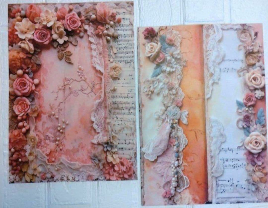 №12❷♡lien様♡両面印刷♡デザインペーパー16枚A 101