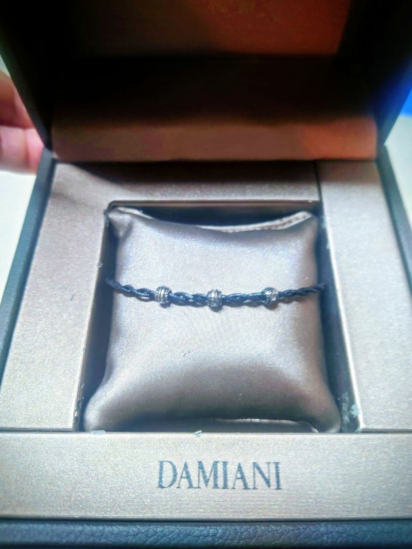 DAMIANI (ダミアーニ) ブレスレット 3Pダイヤ K18WGブラック