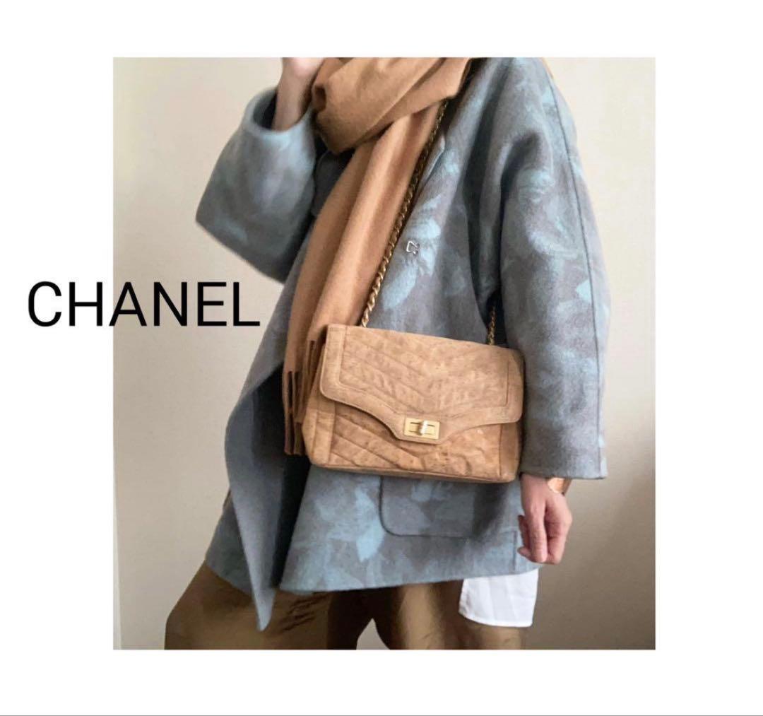 ゆりか様♡CHANEL 2.55 コルクレザー　Vステッチ　チェーンバッグ