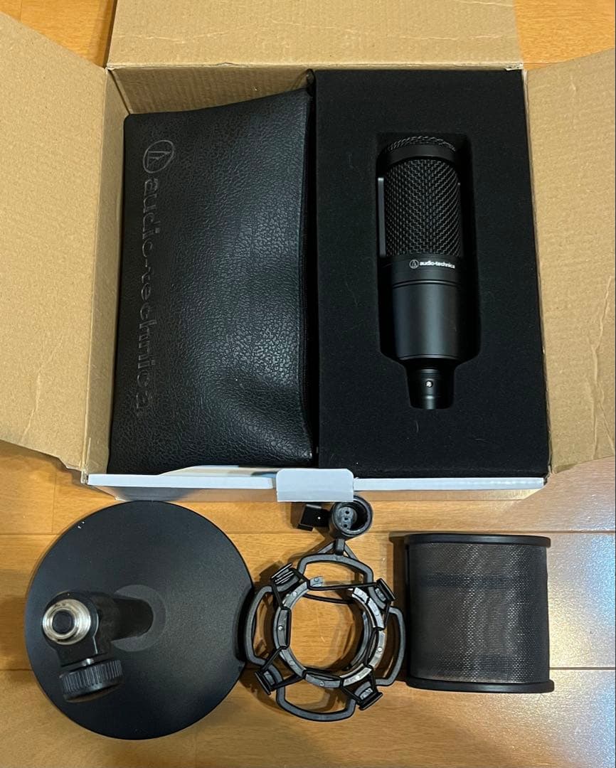 オーディオテクニカ AT2020 ショットマウント ポップガード マイクスタンド
