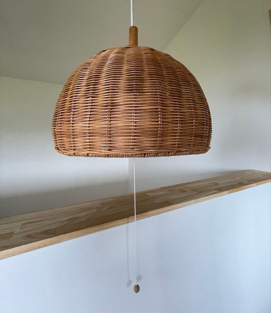 籐　ランプシェード　ナチュラルラタン　アラログ　照明　ライト 楽天市場】AROROG シェードハングランプ タイプ1 ラタン ライト