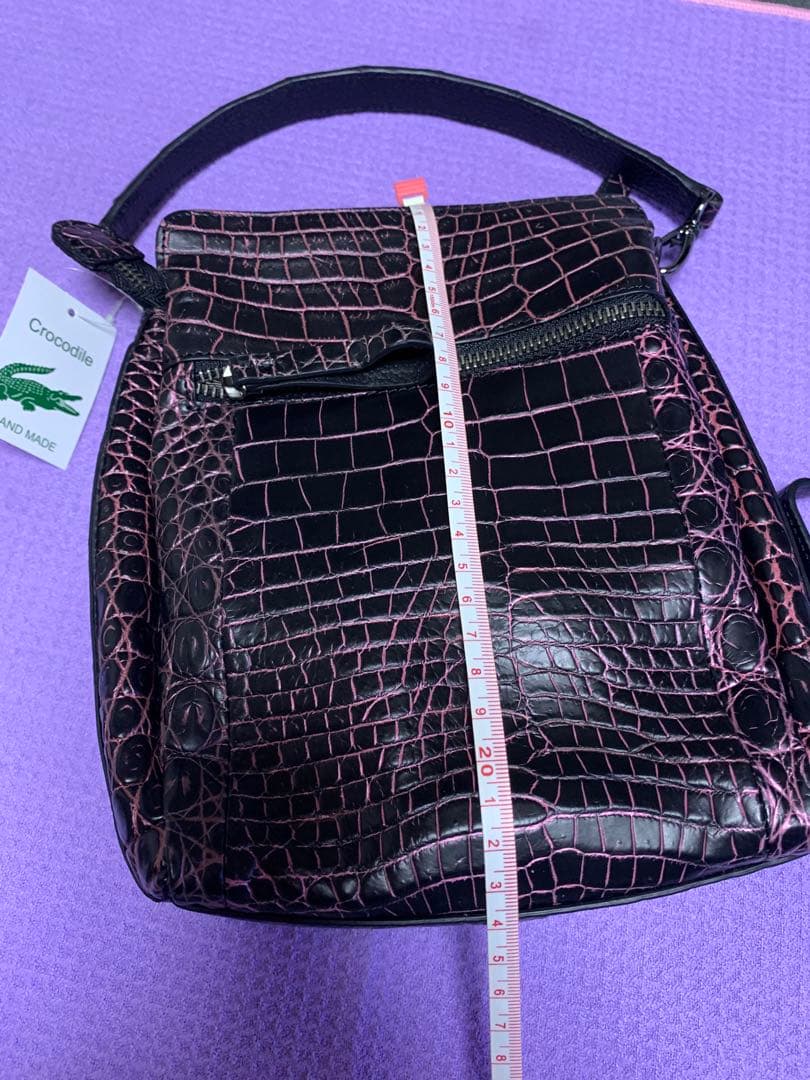 Crocodile クロコダイル柄ショルダーバッグ