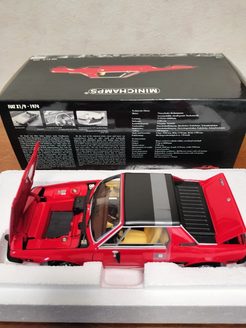 ミニ.チャップス1/18フィアットＸ1/9　1974（レッド）