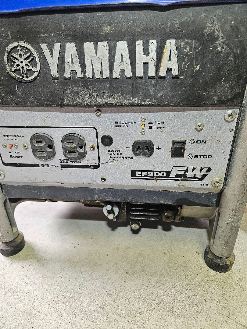 YAMAHA EF900 FW ガソリン発電機 作動確認済 YAMAHA EF900 FW ガソリン