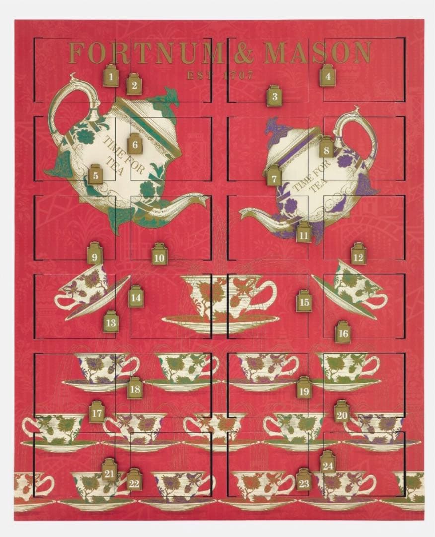 フォートナム&メイソン アドベントカレンダー 紅茶24缶付き
