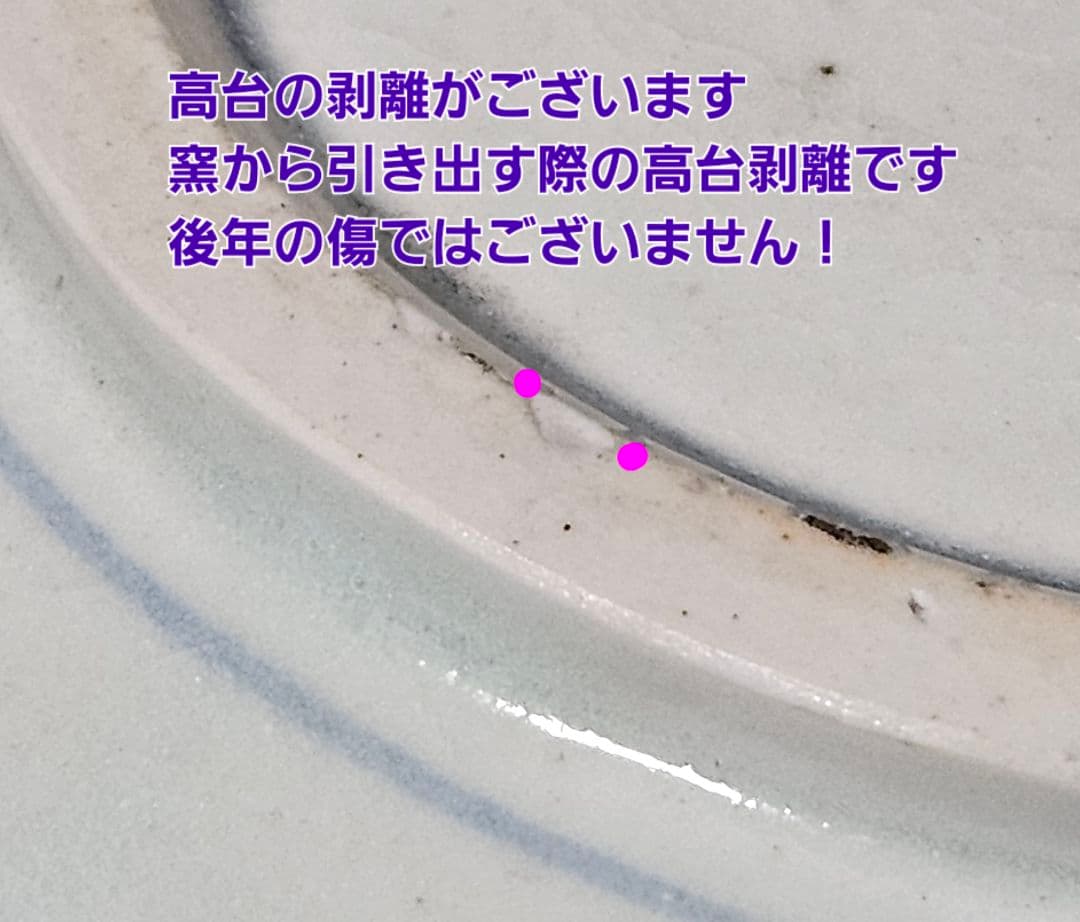 【名品❗】李氏朝鮮時代　朝鮮古美術　朝鮮古陶磁　青華緑釉　水鳥図　22.1cm皿