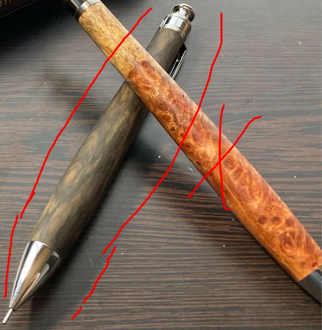 工房楔黒柿孔雀杢