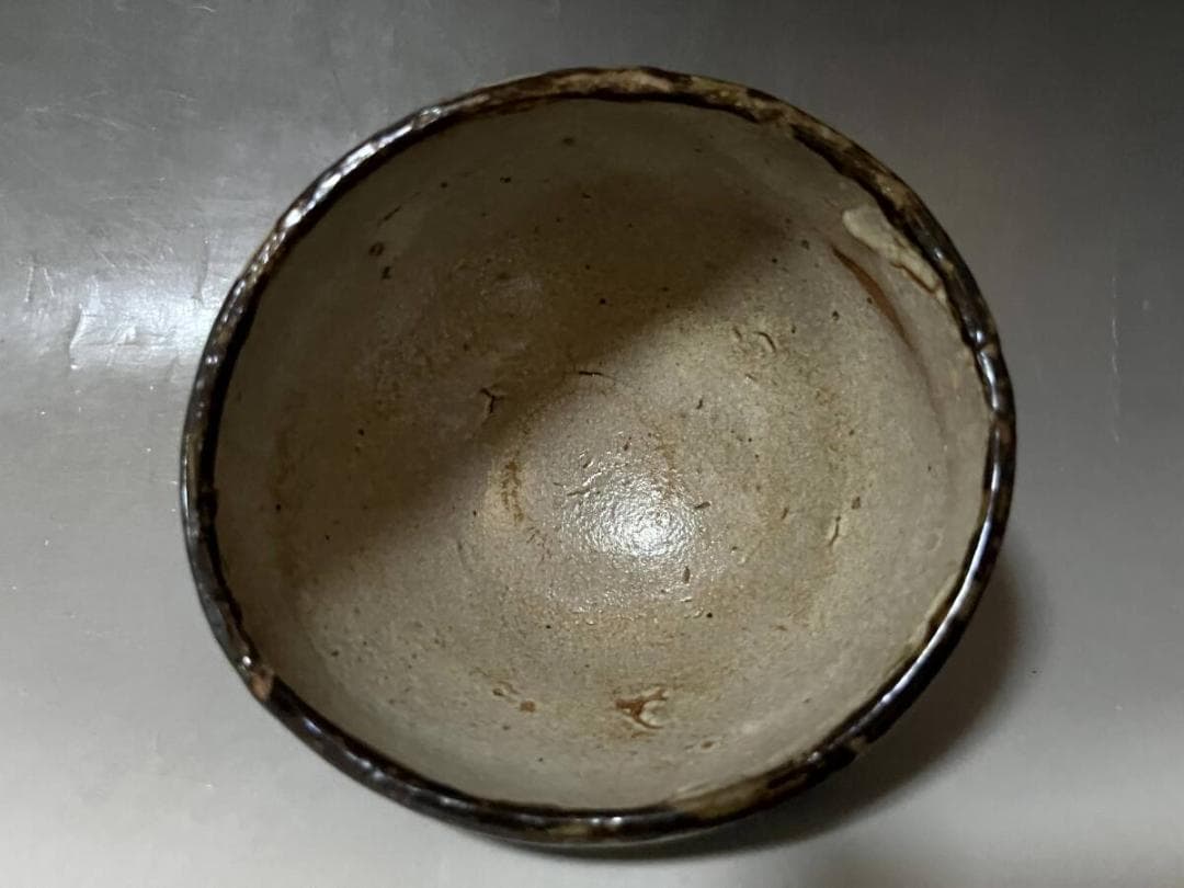 酒杯■古唐津 鯨皮 江戸期 古唐津名品 桐箱 書付有 酒器 酒杯 茶碗時代骨董■